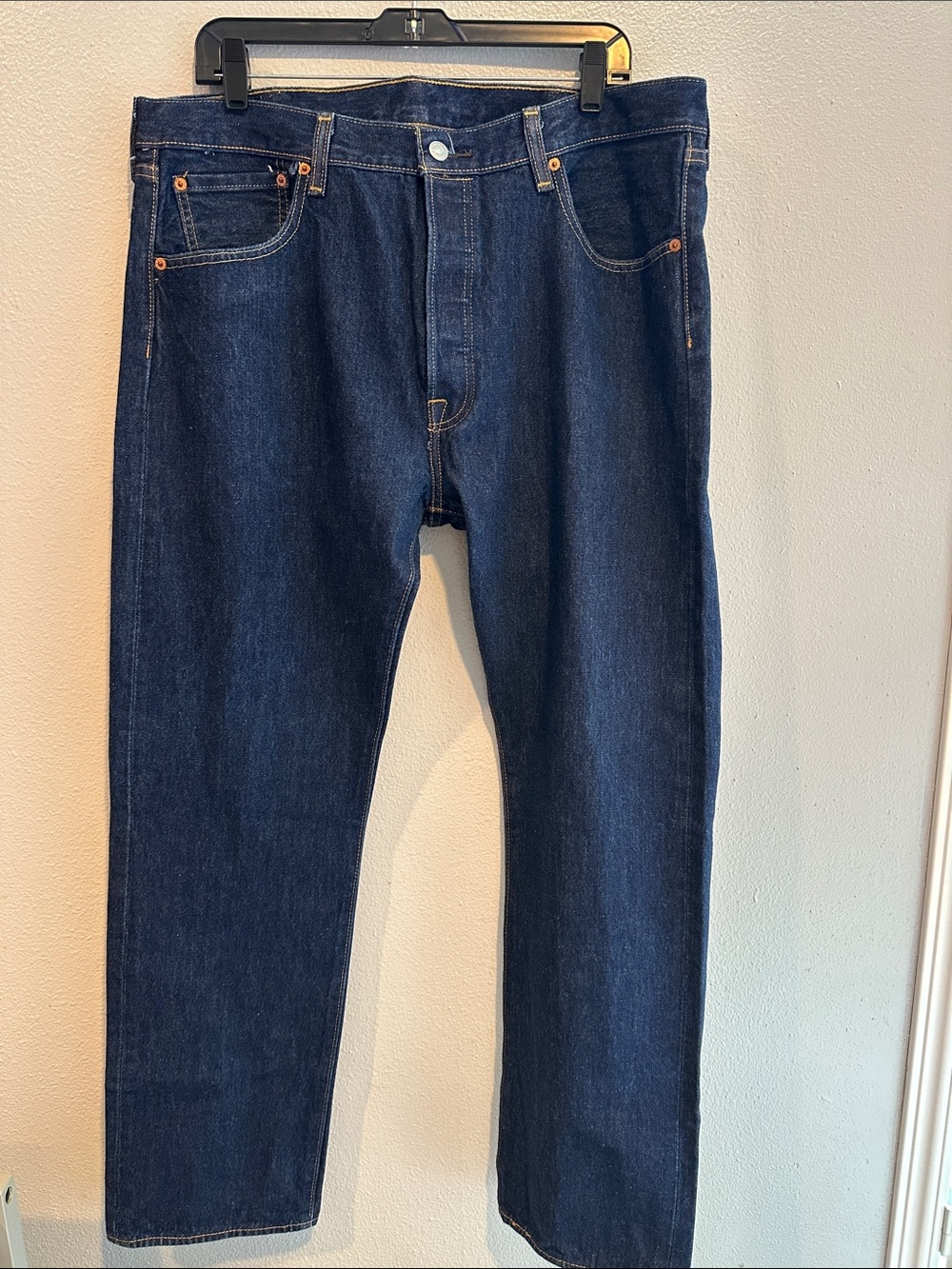 Levi’s 501 Original Fit Men’s Jeans W38 L32 Dark Wash Button Fly